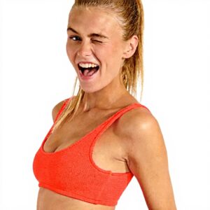 Reggiseno Bikini Donna Banana Moon Justin Scrunchy Corallo