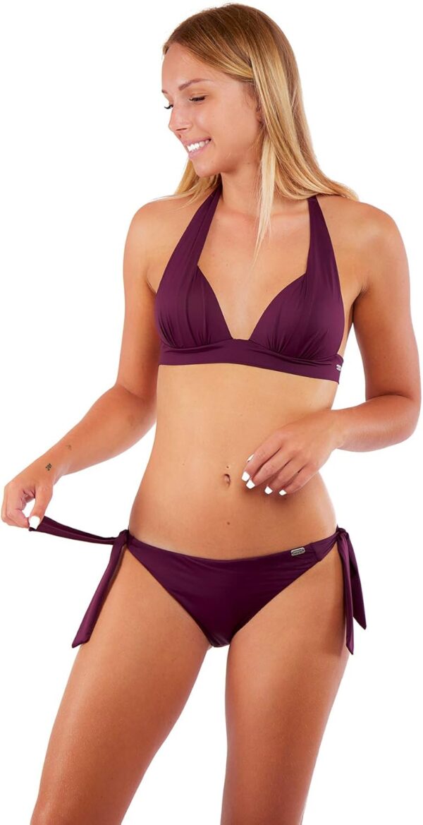 Slip bikini donna Banana Moon regolabile prugna mare-1