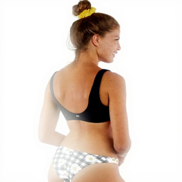 Slip da bagno Banana Moon nero margherita donna bikini