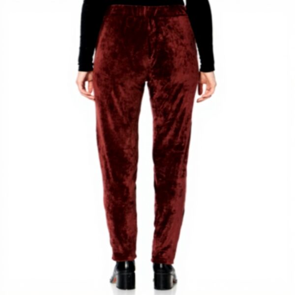 Pantaloni Eleganti Donna Banana Moon Velluto Vinaccia