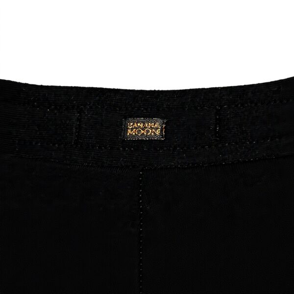 Pantaloni Eleganti Donna Banana Moon Nero Strisce Floreali