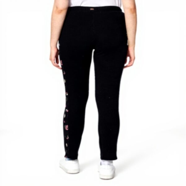Pantaloni Eleganti Donna Banana Moon Nero Strisce Floreali