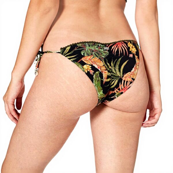 Slip Bikini Donna Banana Moon Nero Nodi Regolabili