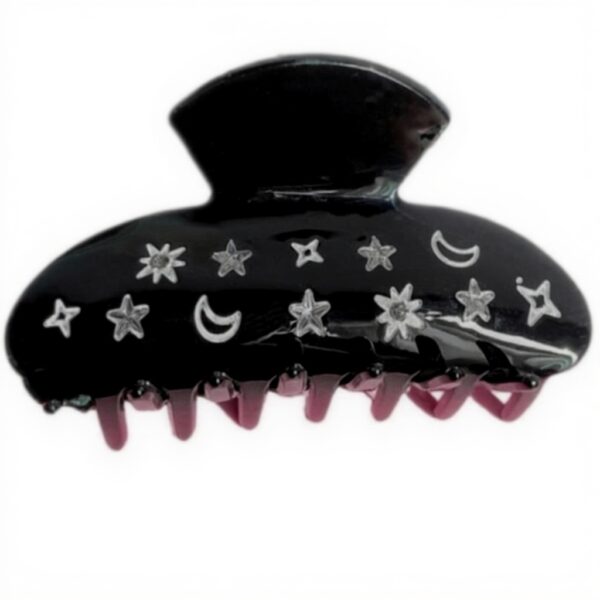 Fermaglio capelli Paillettes Star Moon ESTCNK nero per donne