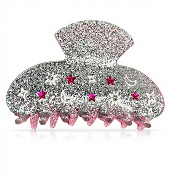 Fermaglio capelli Paillettes Star Moon ESTCNK nero per donne