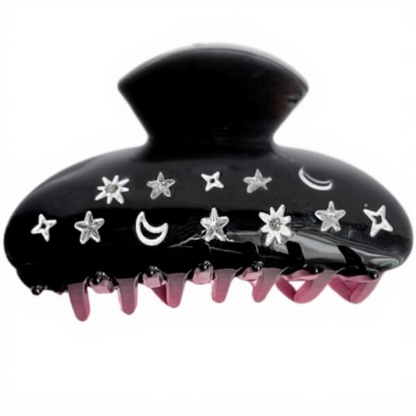 Fermaglio capelli Paillettes Star Moon ESTCNK nero per donne