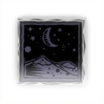 Cartoline ringraziamento DIYthinker montagna luna stella