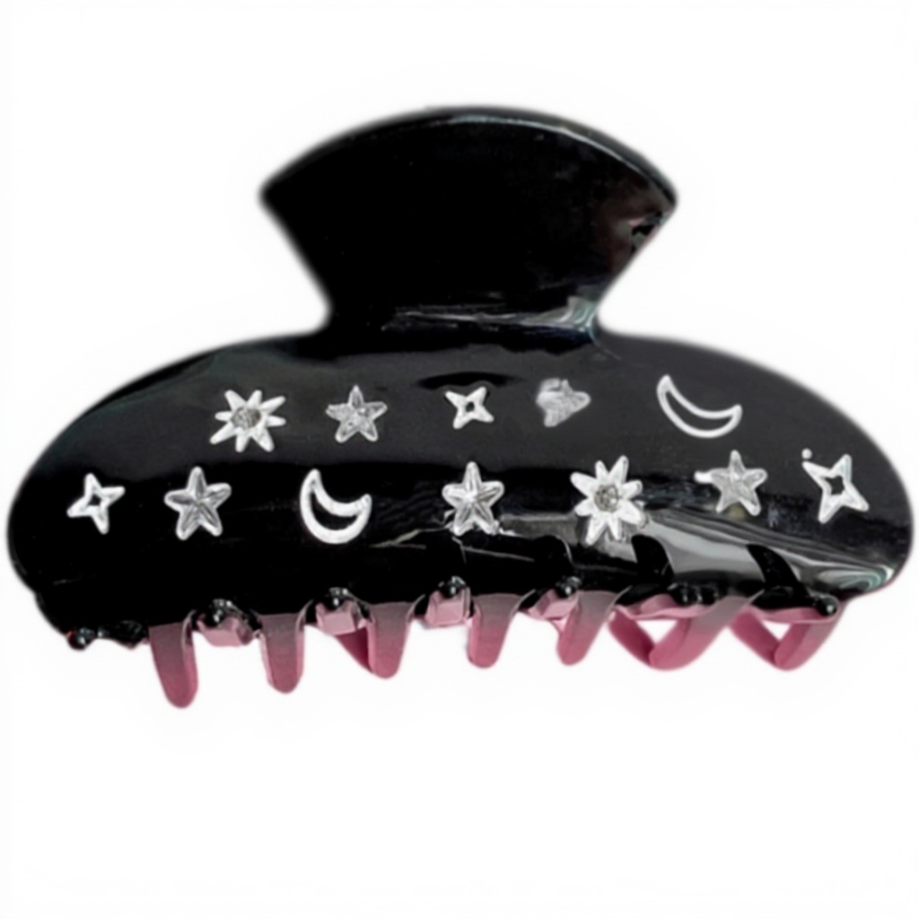 Fermaglio per capelli Star Moon glitterato antiscivolo donna