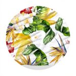 Coperta in microfibra TBOUOBT morbida pile tropicale ibisco
