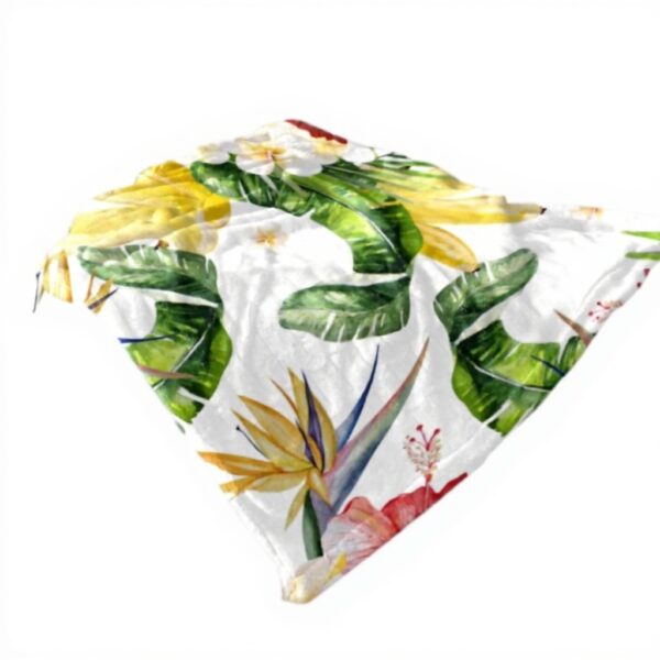 Coperta in microfibra TBOUOBT morbida pile tropicale ibisco