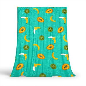 Coperta di peluche TBOUOBT microfibra morbida design frutta