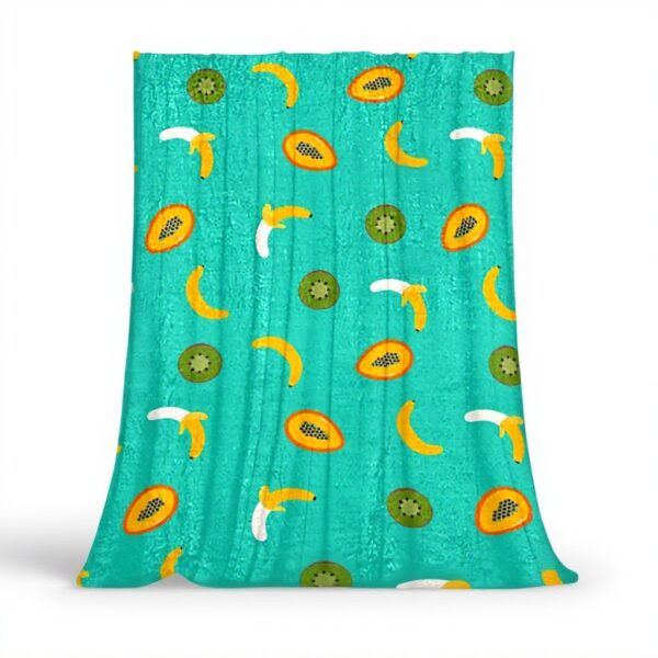 Coperta di peluche TBOUOBT microfibra morbida design frutta