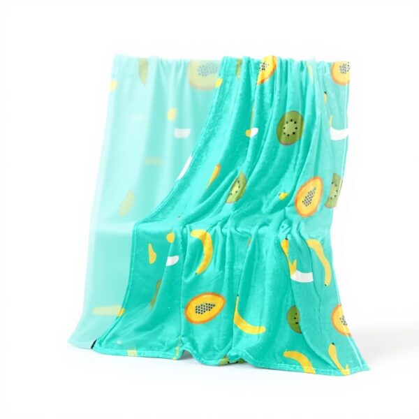 Coperta di peluche TBOUOBT microfibra morbida design frutta