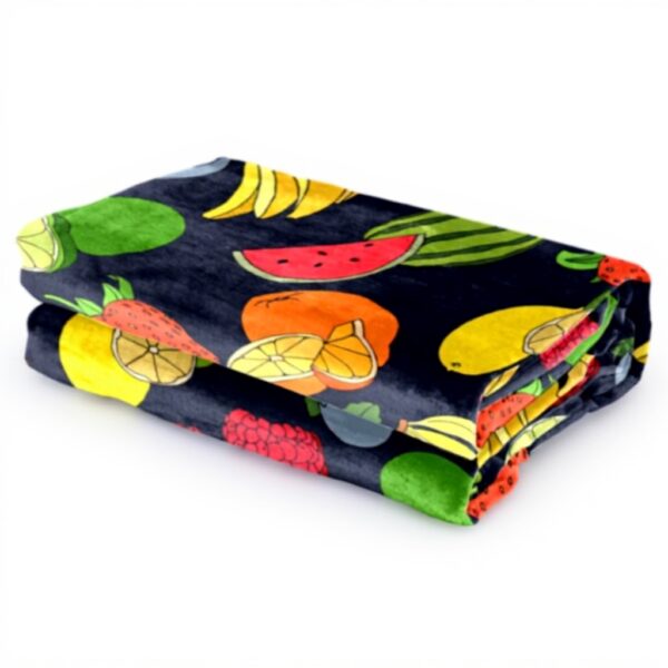 Coperta di peluche TBOUOBT microfibra morbida frutta design