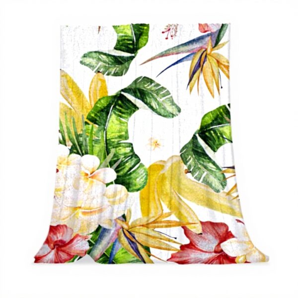 Coperta di peluche TBOUOBT microfibra morbida tropicale