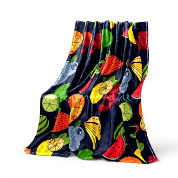 Coperta di peluche TBOUOBT microfibra morbida frutta design