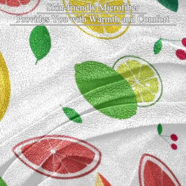 Coperta di peluche TBOUOBT microfibra frutta calda pisolino-1
