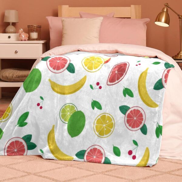 Coperta di peluche TBOUOBT microfibra frutta calda pisolino-6