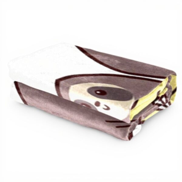 Coperta peluche microfibra TBOUOBT bradipo banana calda