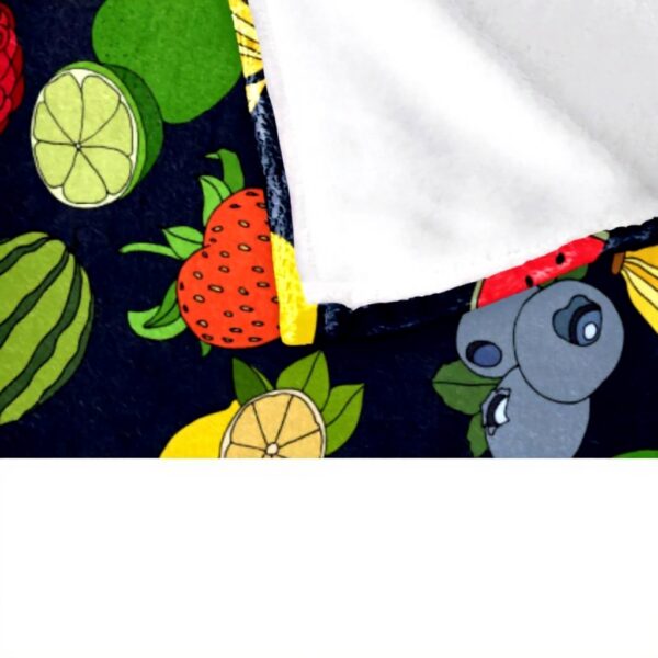 Coperta di peluche TBOUOBT microfibra morbida frutta banana