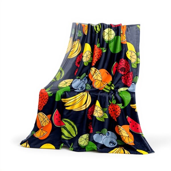 Coperta di peluche TBOUOBT microfibra morbida frutta banana