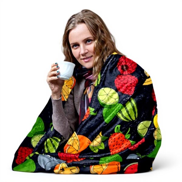 Coperta di peluche TBOUOBT microfibra morbida frutta banana