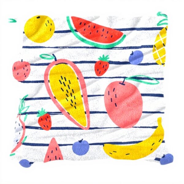 Coperta di peluche TBOUOBT microfibra morbida frutta design