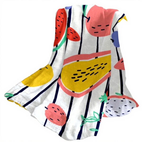 Coperta di peluche TBOUOBT microfibra morbida frutta design