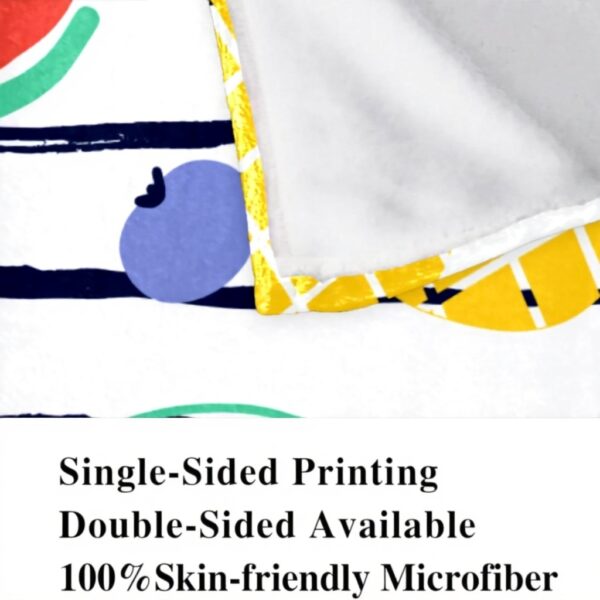 Coperta di peluche TBOUOBT microfibra morbida frutta design
