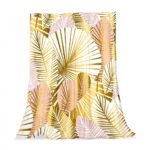 Coperta in microfibra TBOUOBT morbida foglia banana