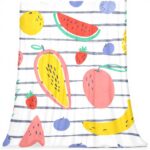 Coperta di peluche TBOUOBT microfibra frutta calda pisolino