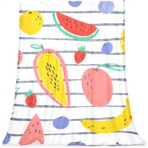 Coperta di peluche TBOUOBT microfibra frutta calda pisolino
