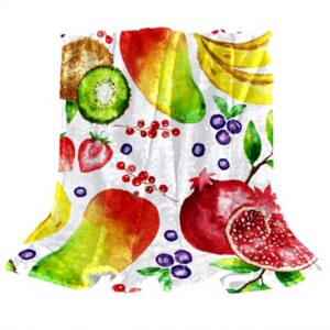 Coperta in microfibra TBOUOBT morbida frutta design pisolino