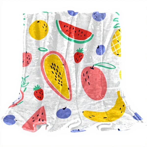 Coperta di peluche TBOUOBT microfibra frutta calda pisolino