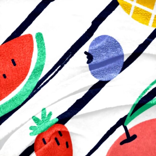 Coperta di peluche TBOUOBT microfibra frutta calda pisolino