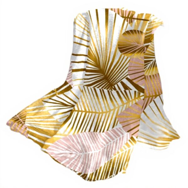 Coperta in microfibra TBOUOBT morbida foglia banana