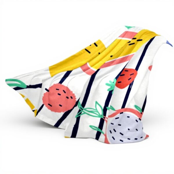 Coperta peluche microfibra TBOUOBT frutta design calda