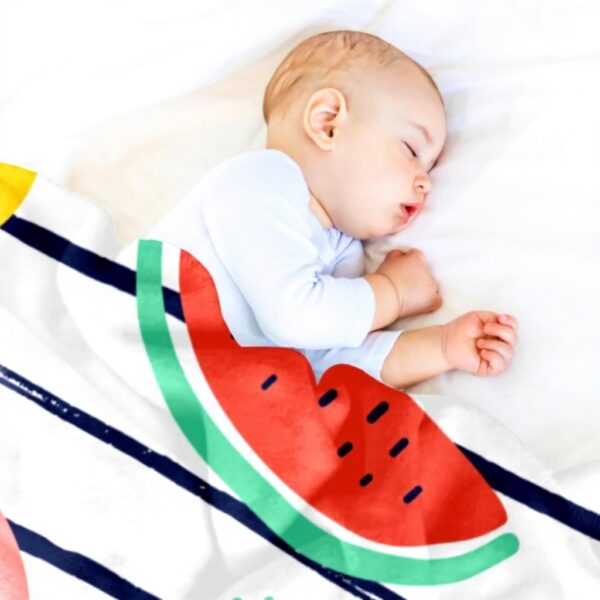 Coperta peluche microfibra TBOUOBT frutta design calda