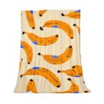 Coperta di peluche TBOUOBT microfibra morbida frutta banana