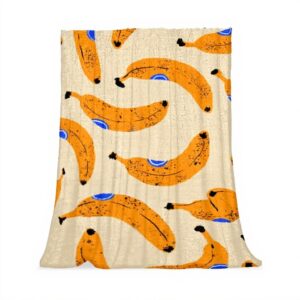 Coperta di peluche TBOUOBT microfibra morbida frutta banana