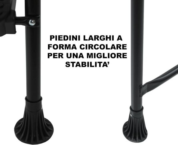 Scala pieghevole HYTAMA TOOLS acciaio 4 gradini sicura-6