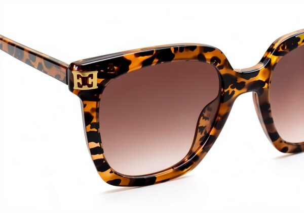 Sunglasses ESCADA Acetate Shiny Leopard Brown Gradient Donna-4