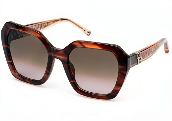Escada occhiali da sole unisex design elegante colori havana