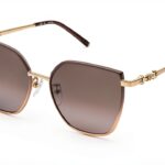 Sunglasses ESCADA Metal Rose Gold Ivory Female Daily Care-0