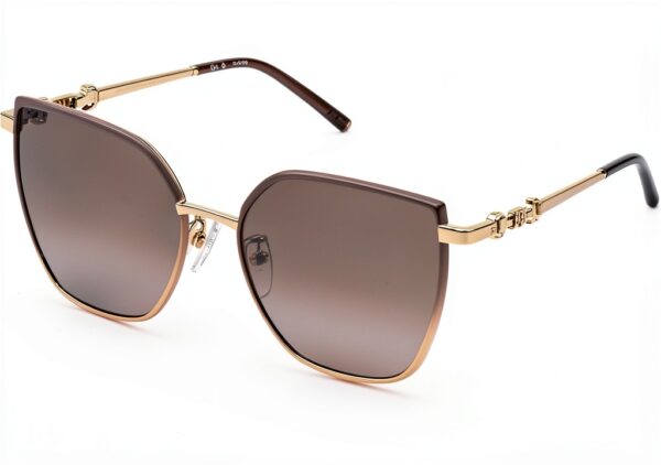 Sunglasses ESCADA Metal Rose Gold Ivory Female Daily Care-0