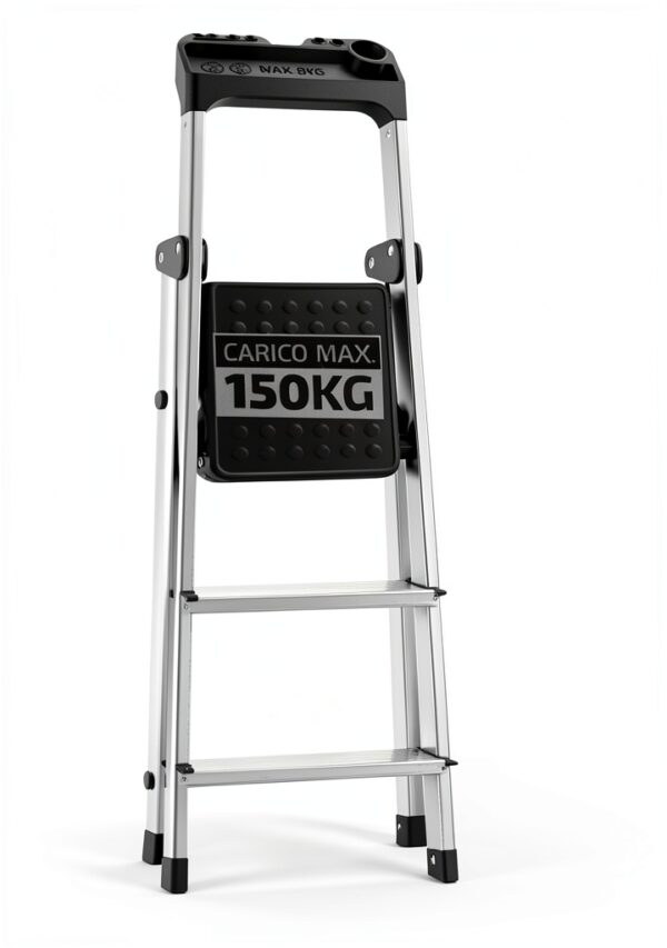 Scala pieghevole alluminio VENTUX GEAR 3 gradini portata