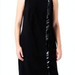 Abito Donna Escada Jersey Nero Chiusura Lampo Nascosta-0
