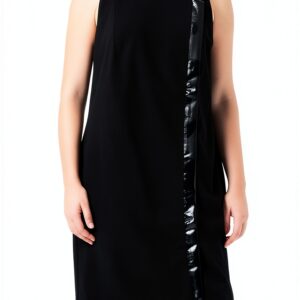 Abito Donna Escada Jersey Nero Chiusura Lampo Nascosta-0