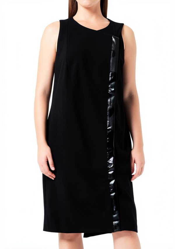 Abito Donna Escada Jersey Nero Chiusura Lampo Nascosta-0