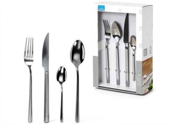 Set posate Escade 24 pezzi acciaio inox coltelli bistecca